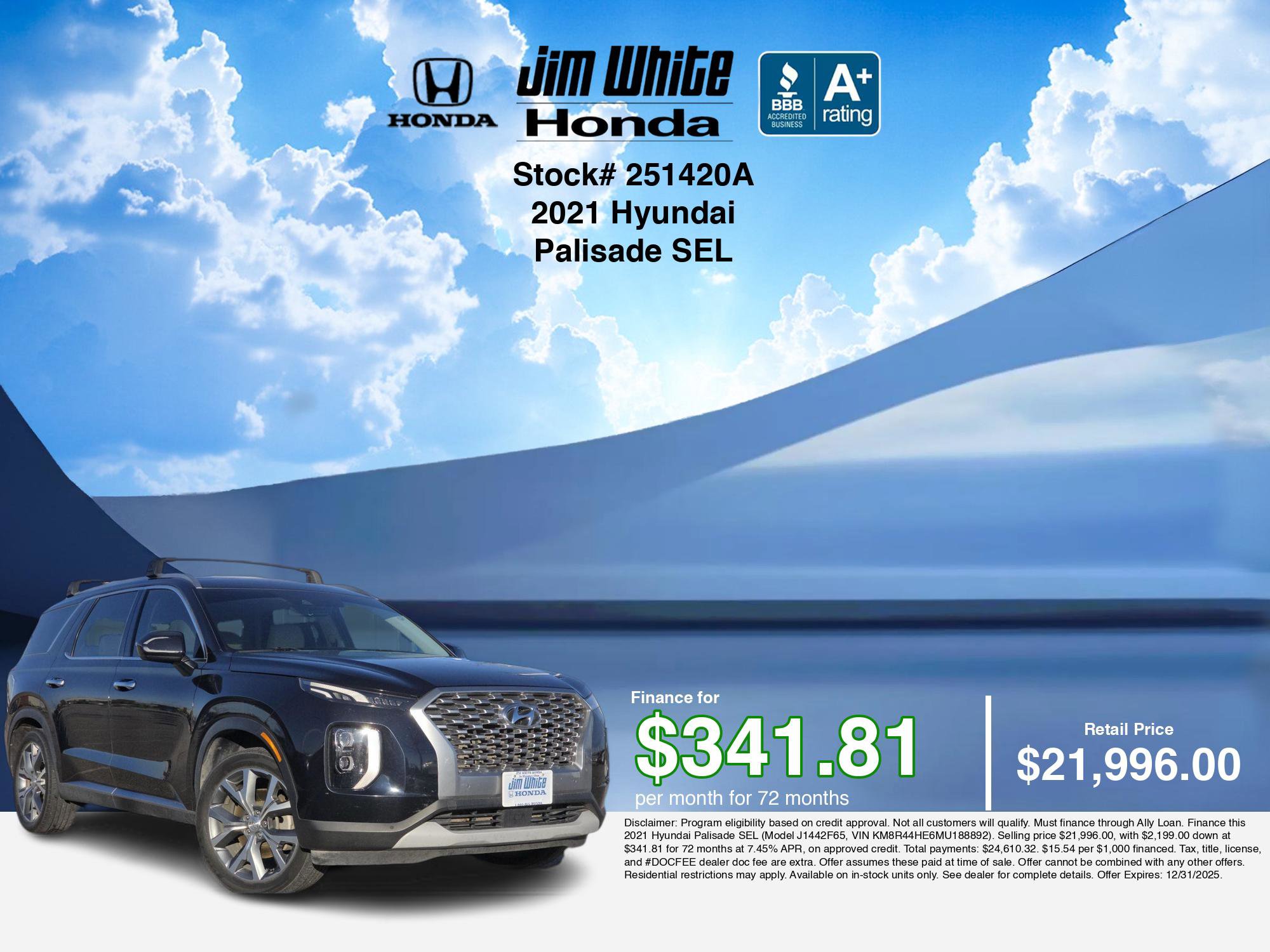 Used 2021 Hyundai Palisade SEL w/ Premium Package image 3