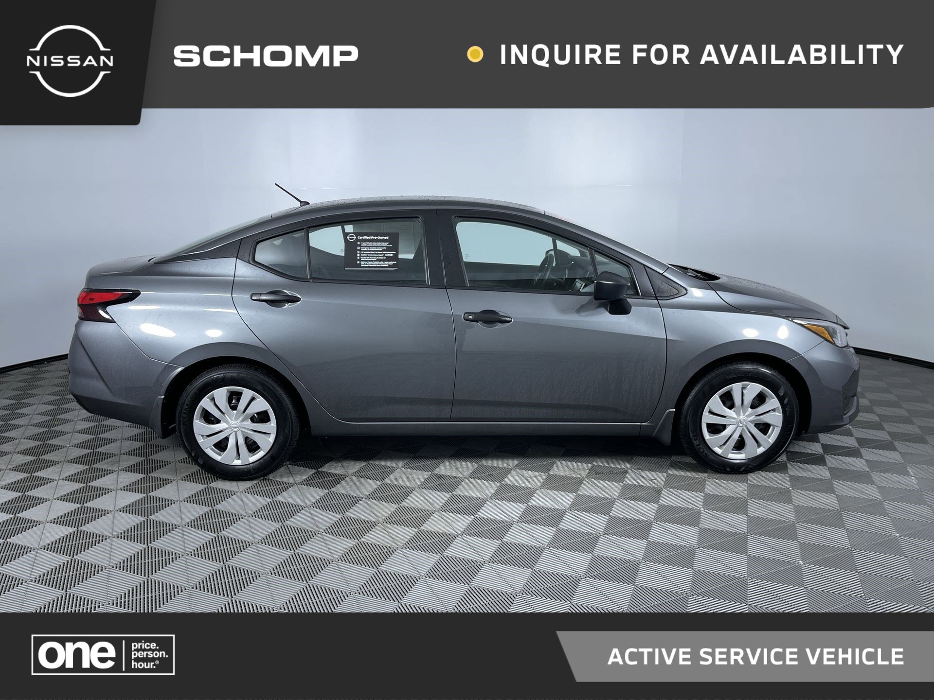Certified 2025 Nissan Versa S w/ Trunk Package