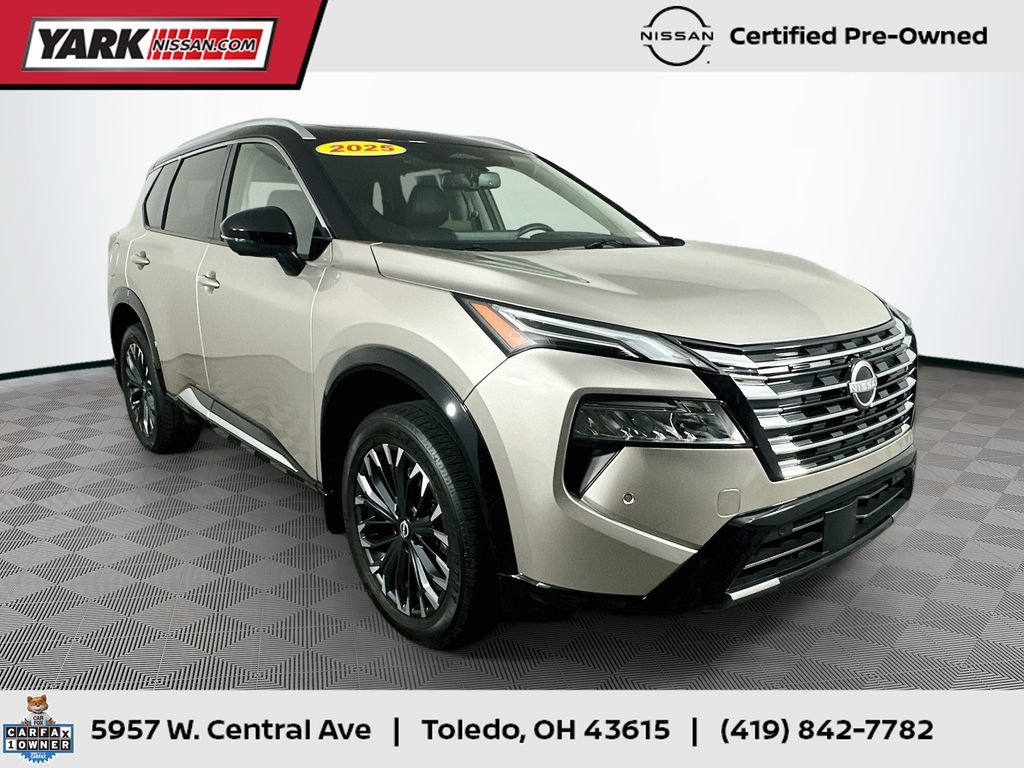 Certified 2025 Nissan Rogue Platinum w/ Tech Package