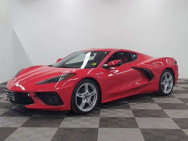 Used 2021 Chevrolet Corvette Stingray Coupe w/ Chrome Exterior Badge Package RWD image 3