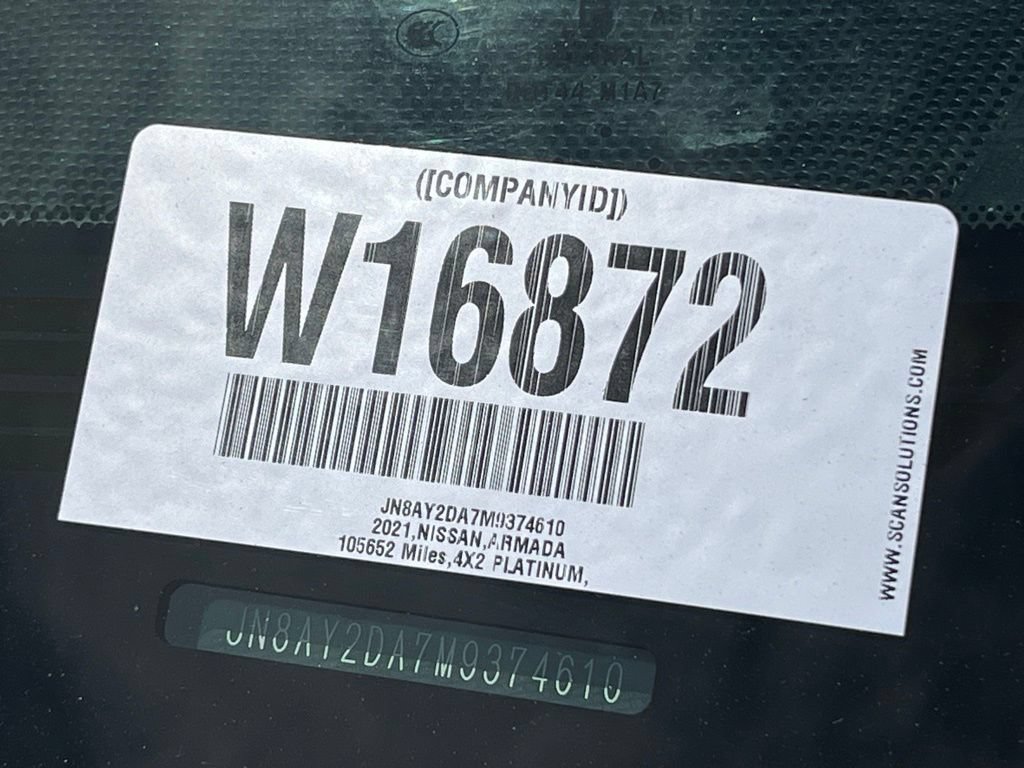 Used 2021 Nissan Armada Platinum w/ Captain's Chairs Package RWD image 33