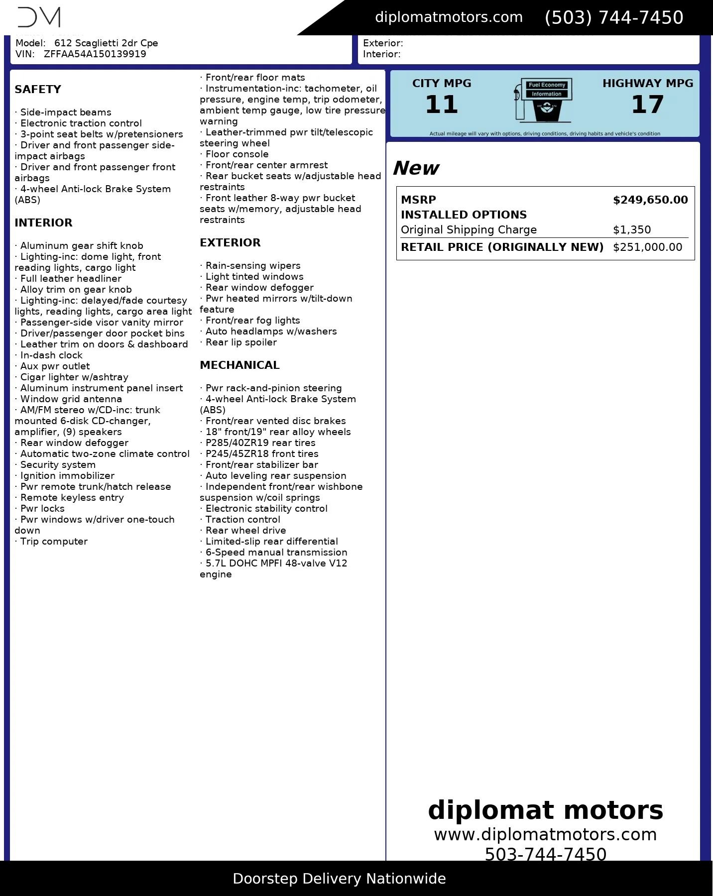 Used 2005 Ferrari 612 Scaglietti image 3