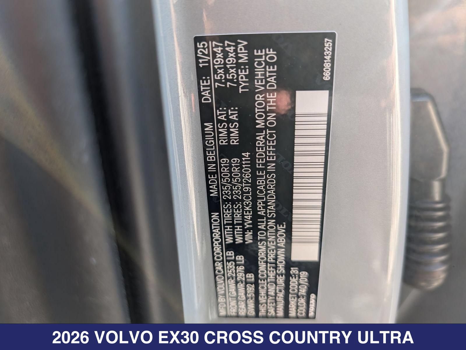 New 2026 Volvo EX30 Cross Country Ultra w/ Protection Package Premier AWD/4WD image 25