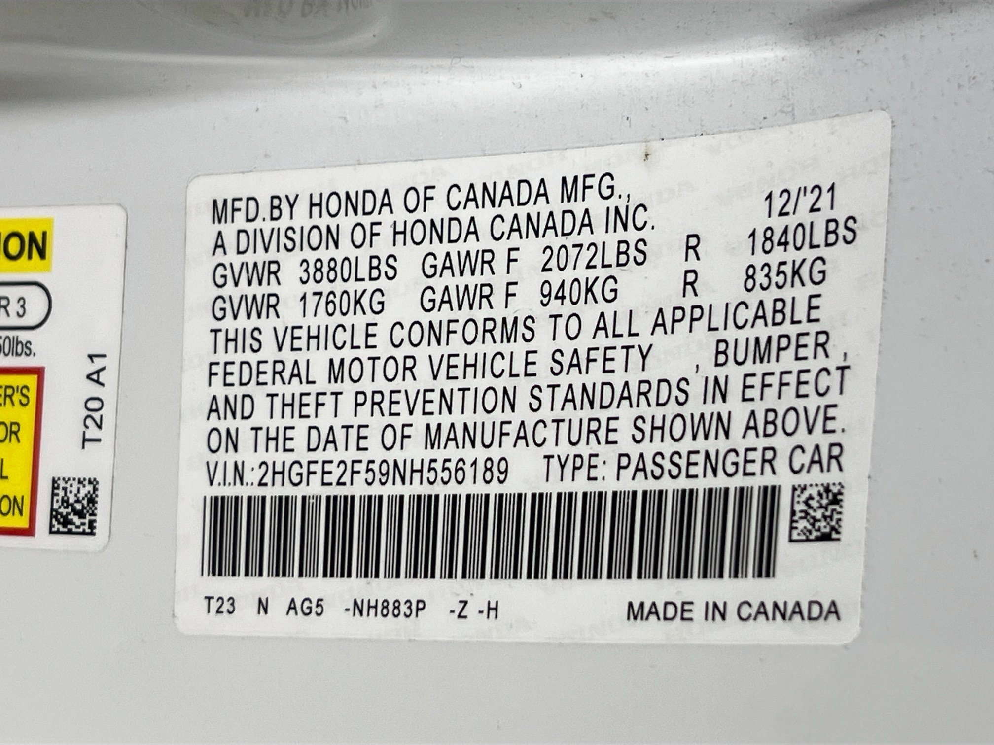 Used 2022 Honda Civic Sport image 29