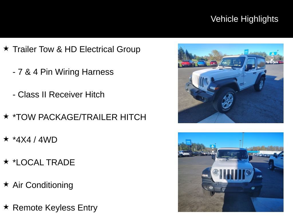 Used 2019 Jeep Wrangler Sport AWD/4WD image 12