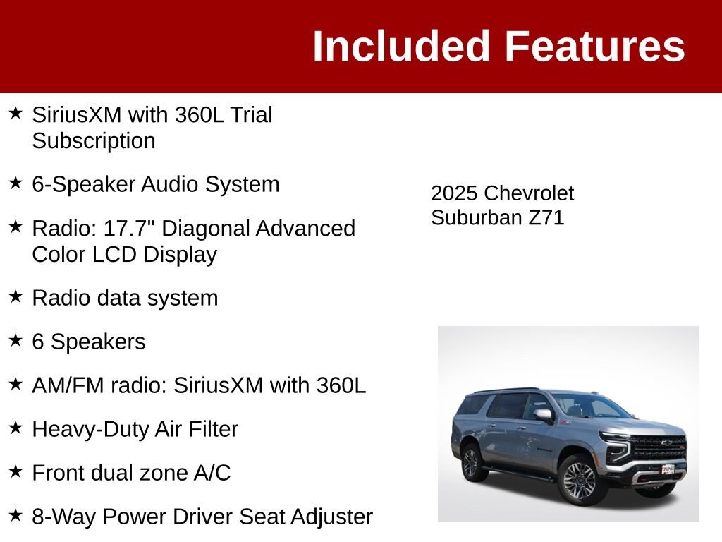 Used 2025 Chevrolet Suburban Z71 AWD/4WD image 4