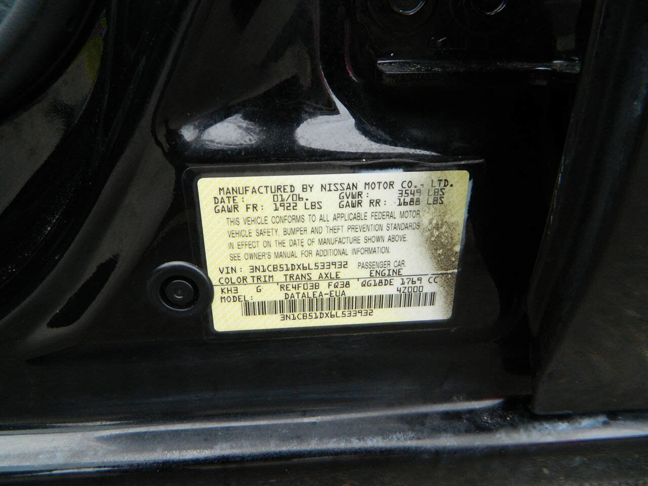 Used 2006 Nissan Sentra 1.8 S w/ (S04) 1.8S Special Editto Pkg FWD image 24