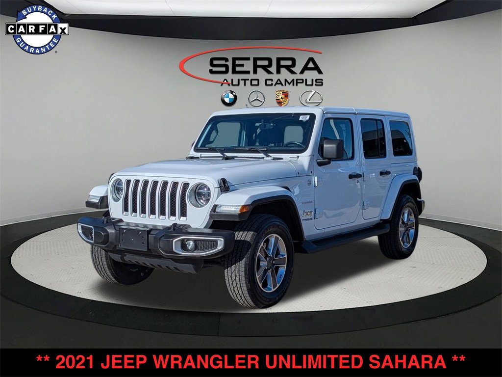 Used 2021 Jeep Wrangler Unlimited Sahara w/ Uconnect 4C Nav & Sound Group