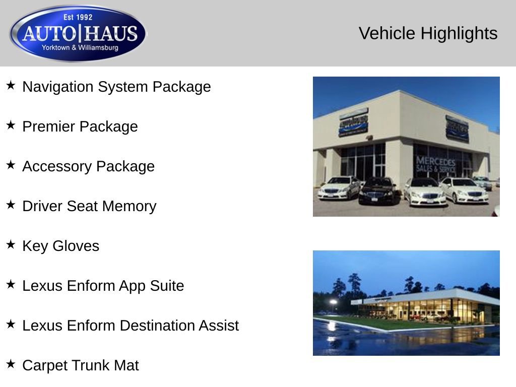 Used 2018 Lexus ES 350 w/ Navigation System Package FWD image 2