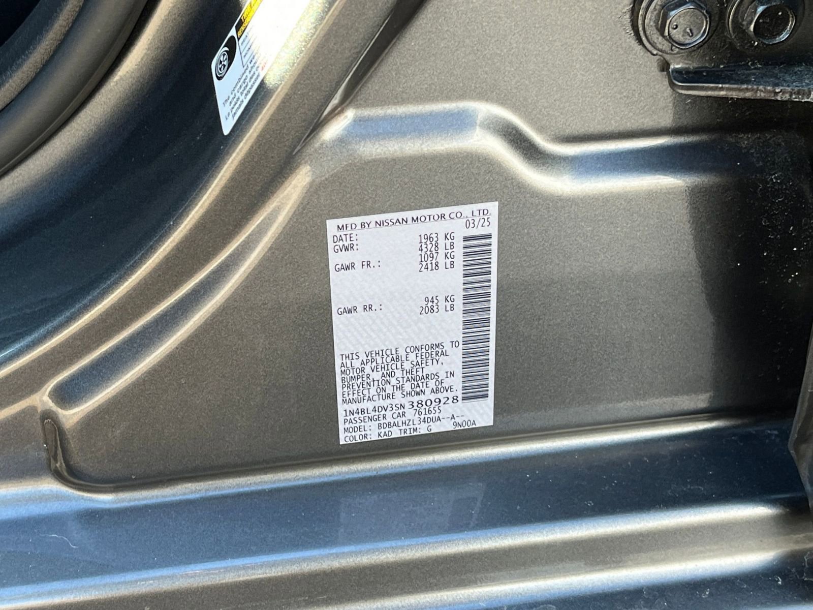 Used 2025 Nissan Altima 2.5 SV image 24