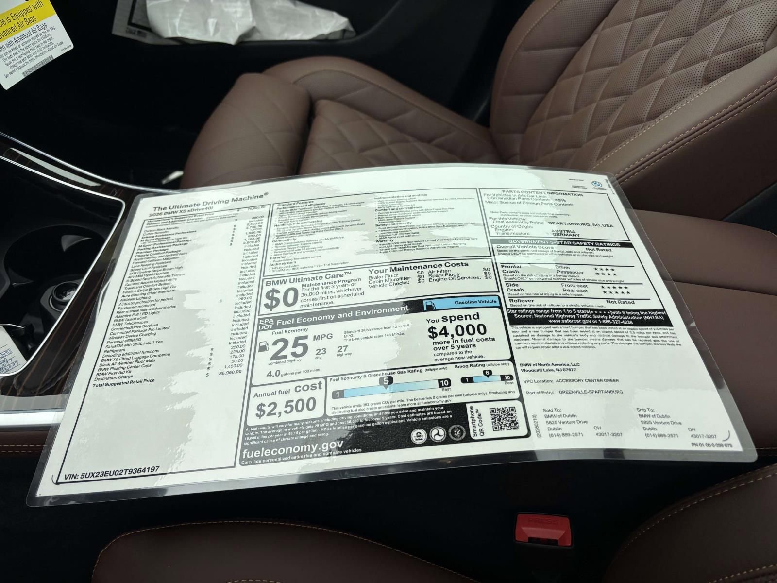 New 2026 BMW X5 xDrive40i AWD/4WD image 35