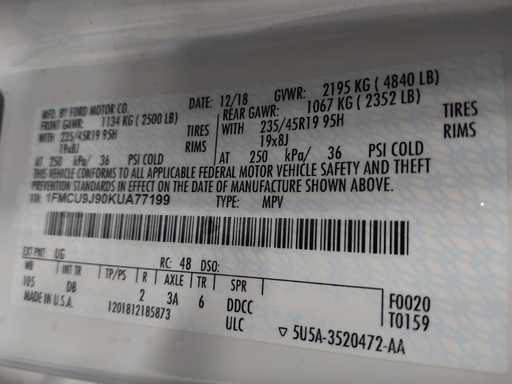 Used 2019 Ford Escape Titanium AWD/4WD image 33