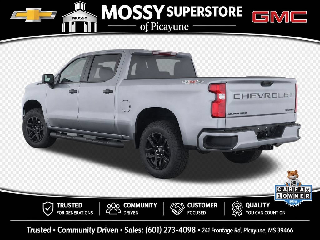 Used 2025 Chevrolet Silverado 1500 Custom w/ Turbomax Blackout Package AWD/4WD video 3