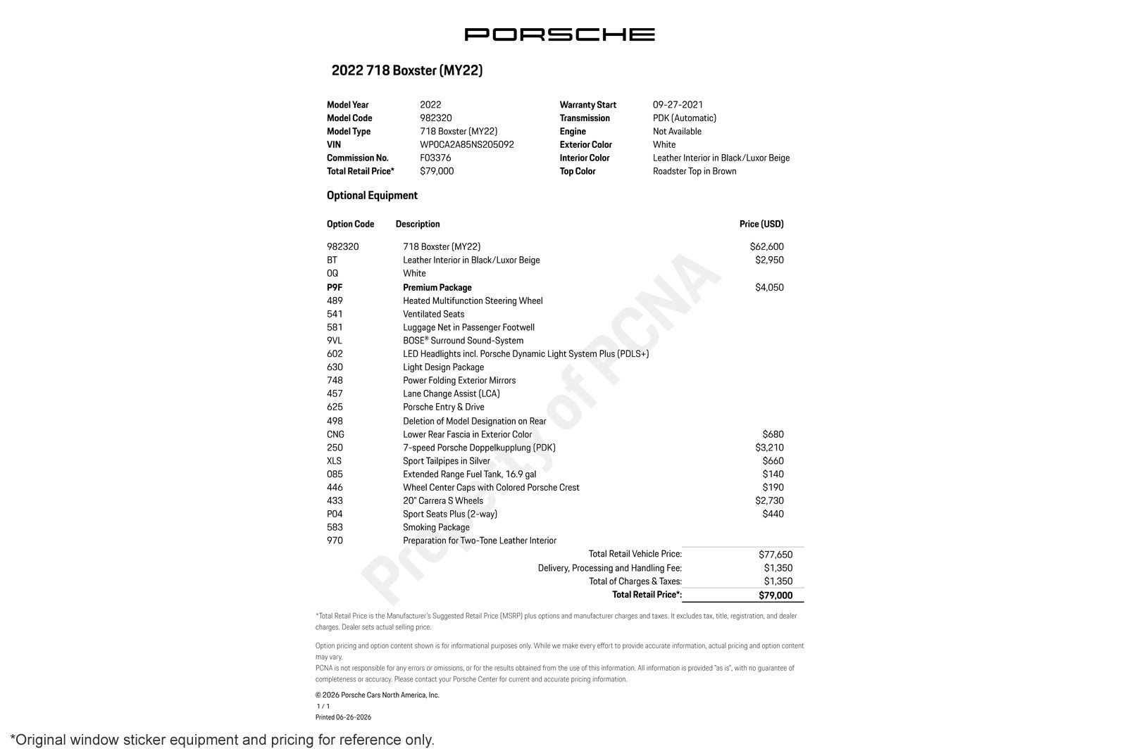 Used 2022 Porsche 718 Boxster RWD image 2