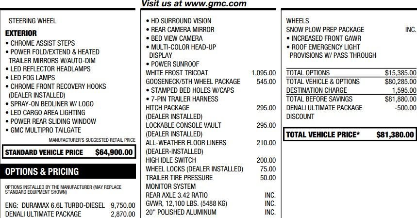 Used 2020 GMC Sierra 3500 Denali w/ Denali Ultimate Package image 2