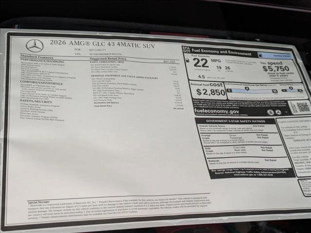 New 2026 Mercedes-Benz GLC 43 AMG 4MATIC image 19