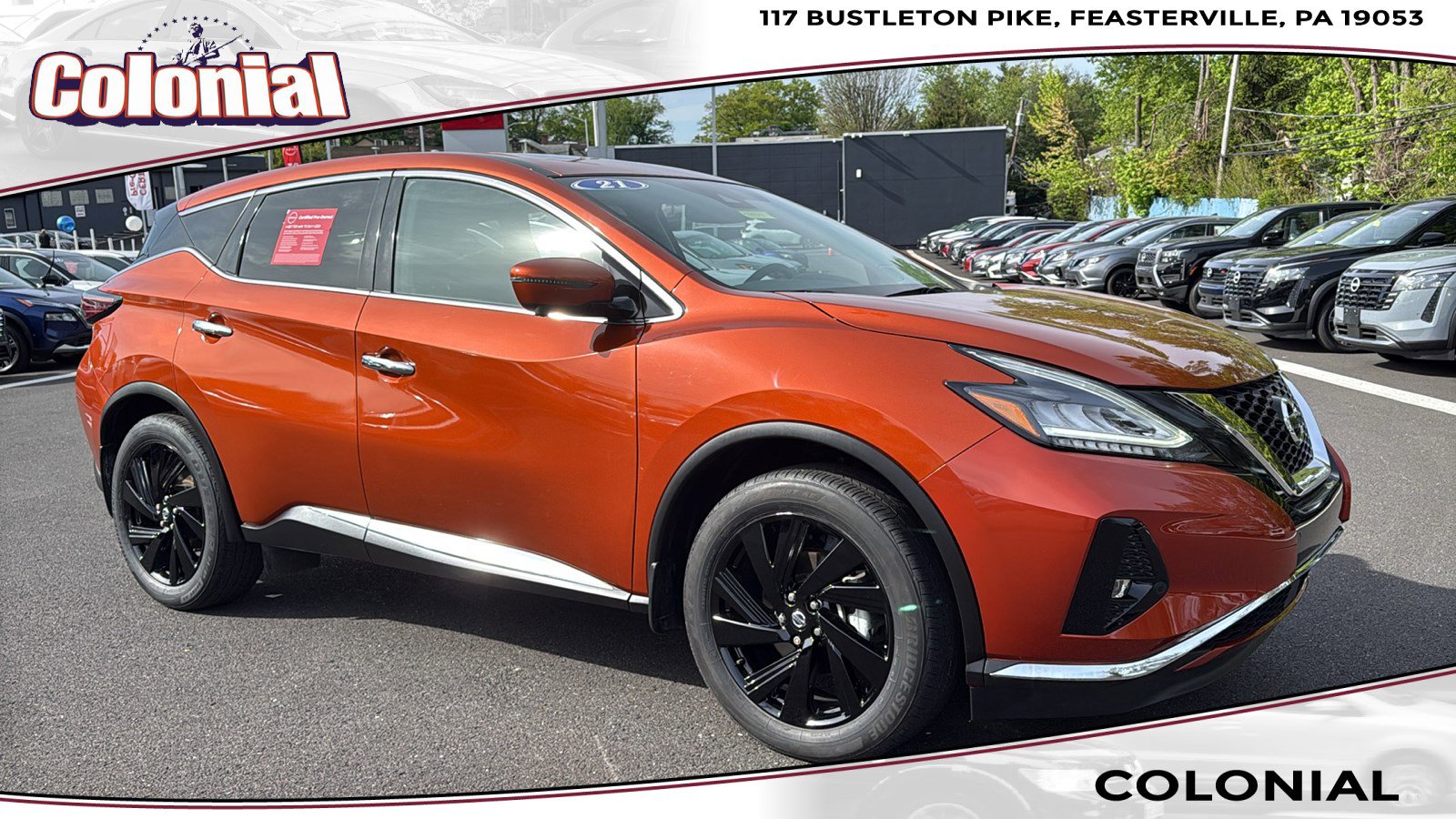 Certified 2021 Nissan Murano SL w/ SL Moonroof Package AWD/4WD image 1