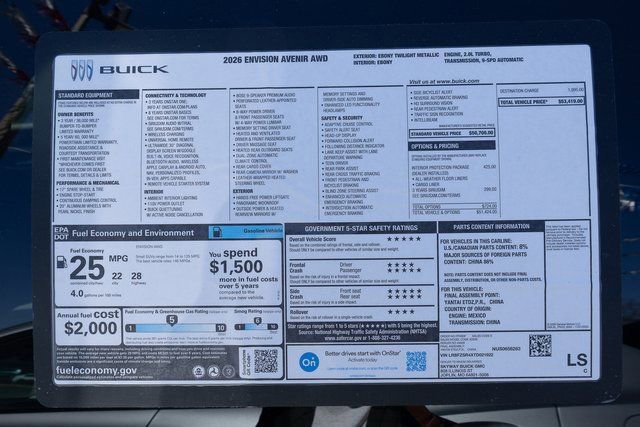 New 2026 Buick Envision Avenir AWD/4WD image 29