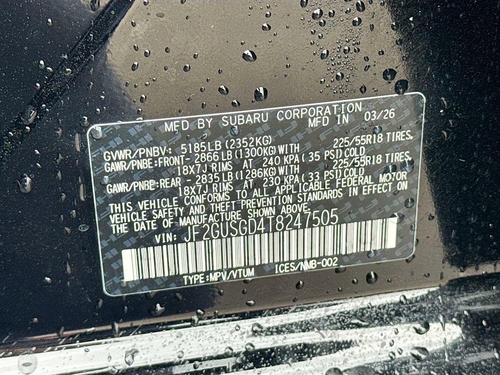 New 2026 Subaru Crosstrek 2.5i Sport AWD/4WD image 30