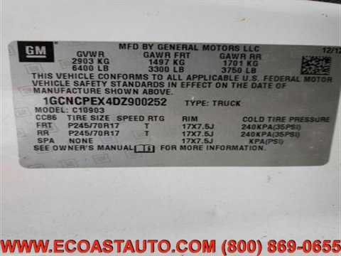 Used 2013 Chevrolet Silverado 1500 W/T RWD image 9