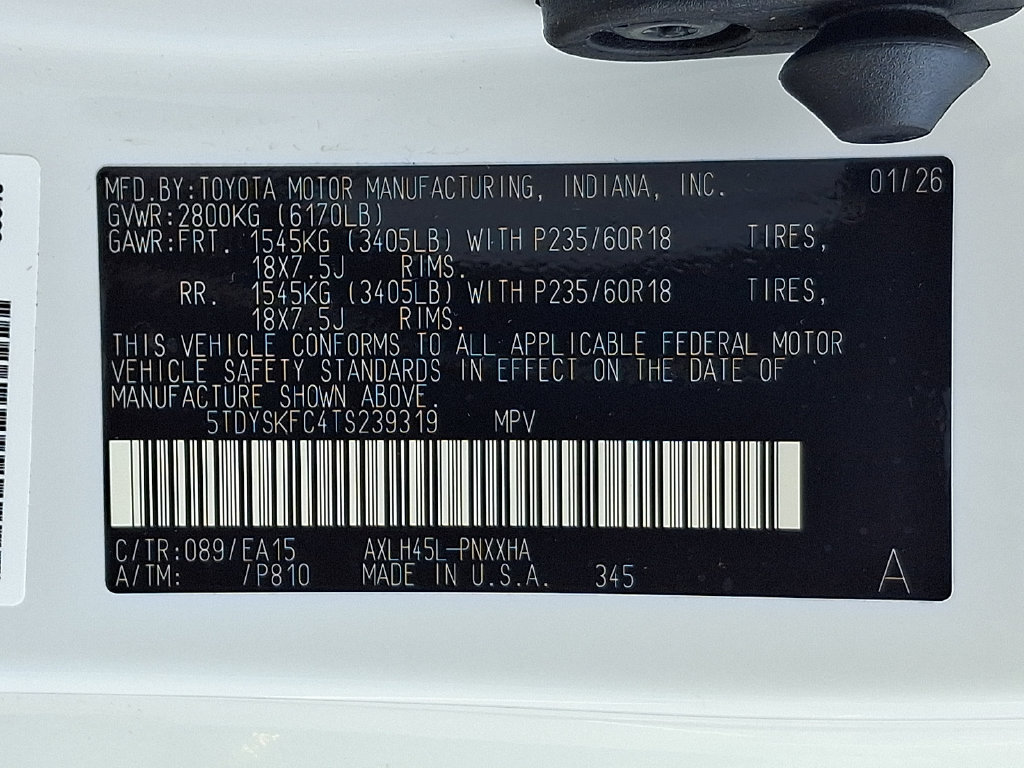 Certified 2026 Toyota Sienna XLE AWD/4WD image 28