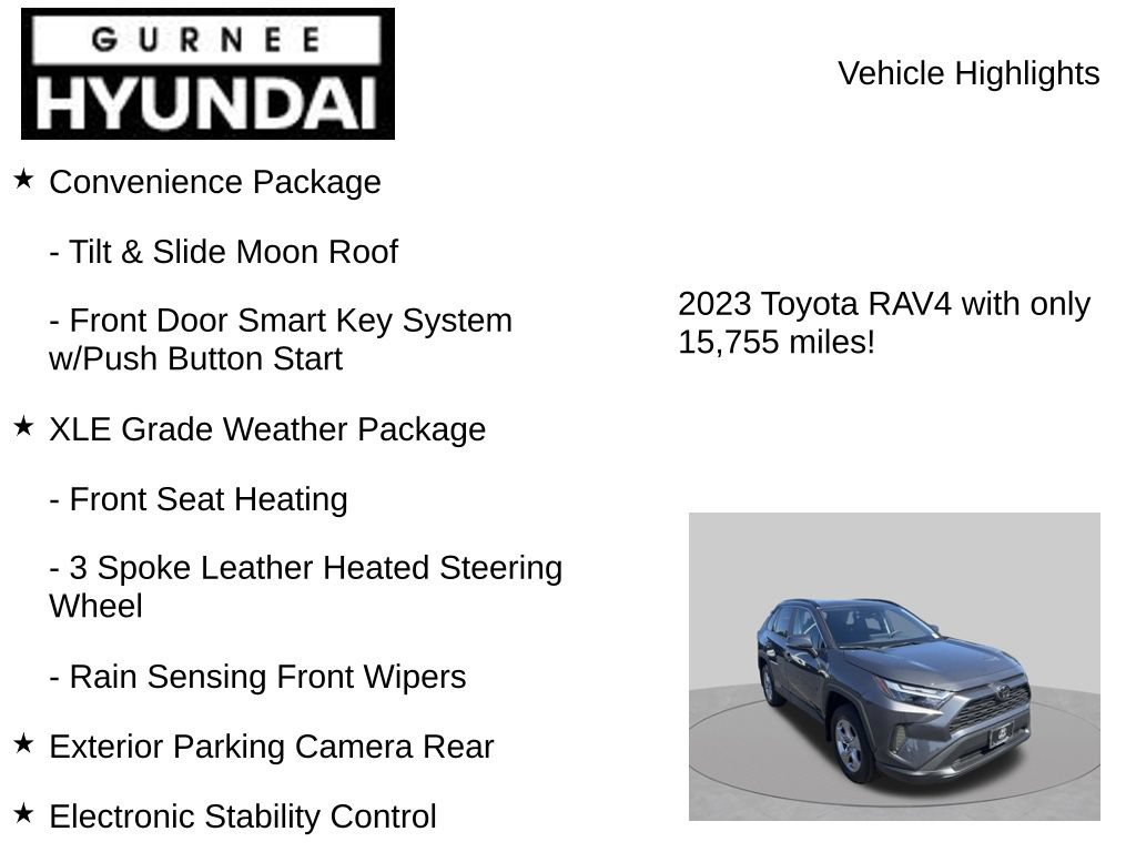 Used 2023 Toyota RAV4 XLE w/ Convenience Package AWD/4WD image 8