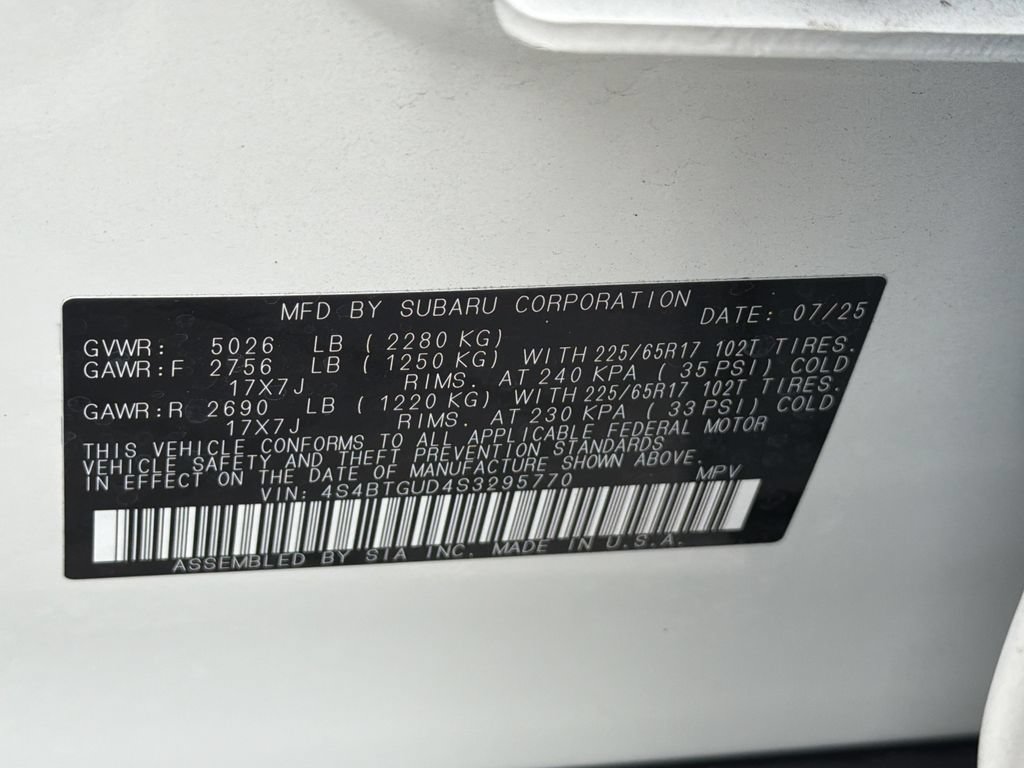 Certified 2025 Subaru Outback Wilderness w/ Wilderness Package AWD/4WD image 36