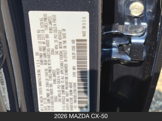 New 2026 MAZDA CX-50 AWD 2.5 S w/ Weather Package image 31