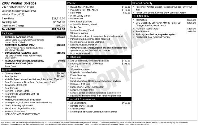 Used 2007 Pontiac Solstice Convertible w/ Premium Package RWD image 38