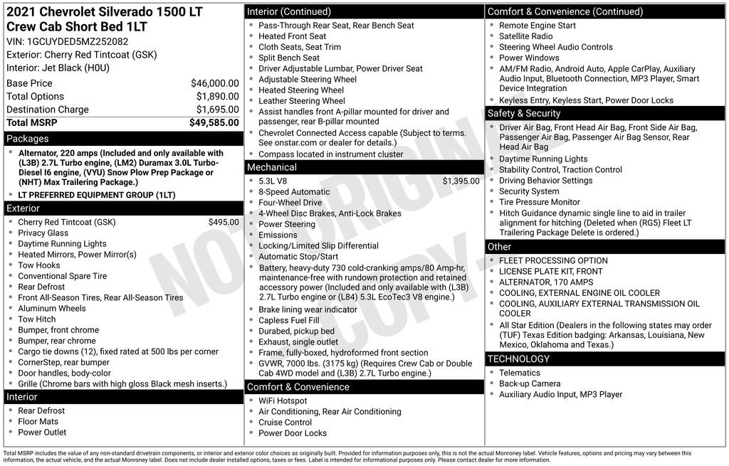 Used 2021 Chevrolet Silverado 1500 LT image 47