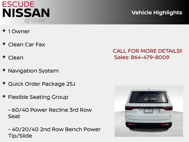 Used 2024 Jeep Wagoneer Series II w/ Flexible Seating Group image 5
