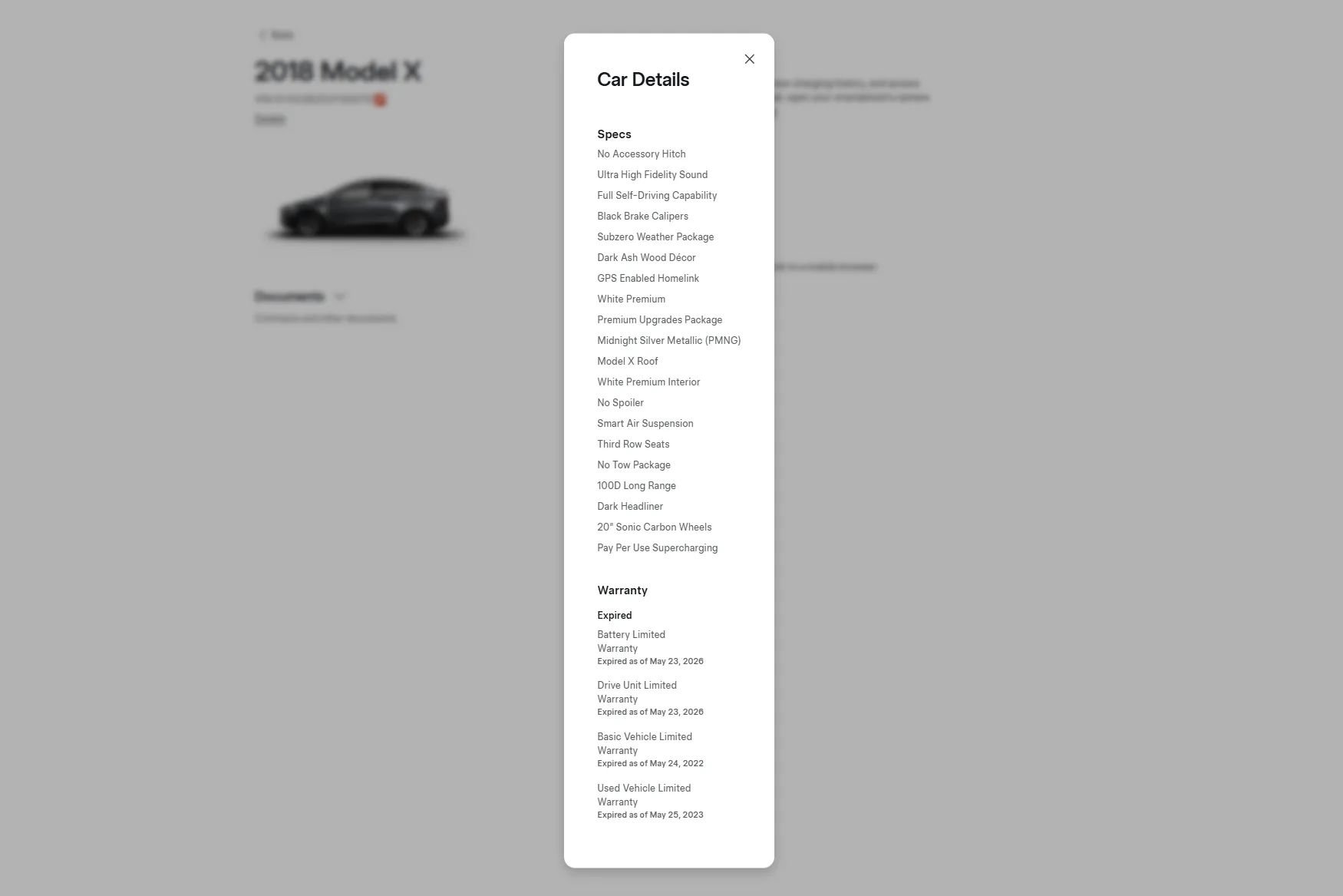 Used 2018 Tesla Model X 100D AWD/4WD image 4