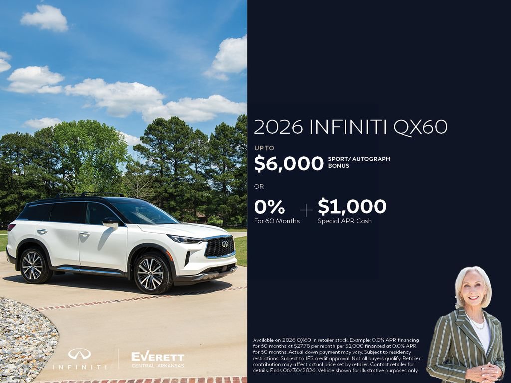 New 2026 INFINITI QX60 Sport w/ Dark Cargo Package AWD/4WD image 2