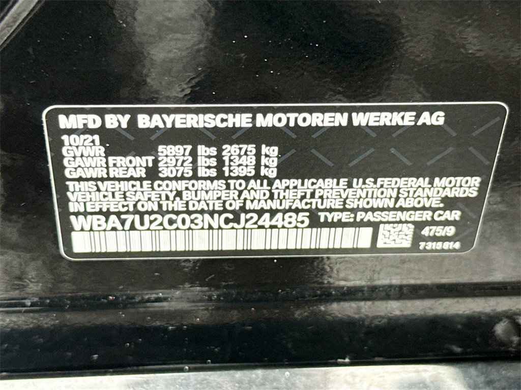 Used 2022 BMW 750i xDrive w/ Executive Package image 37