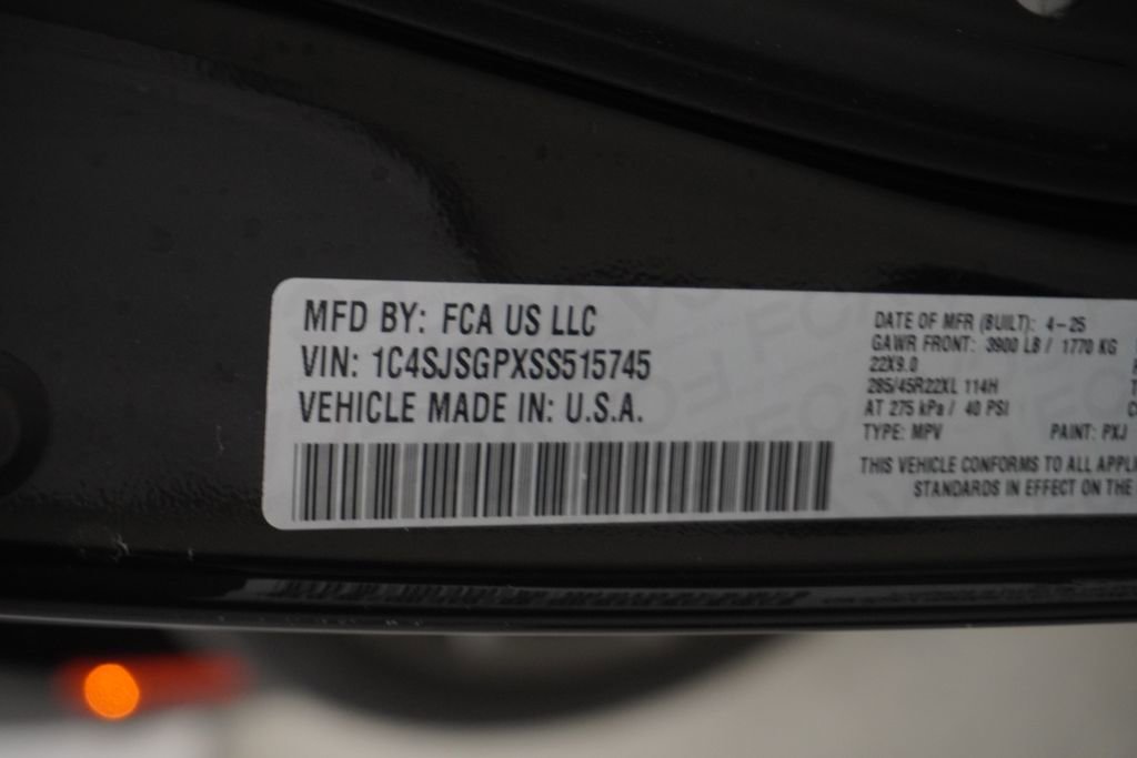 Certified 2025 Jeep Grand Wagoneer L Series III w/ Quick Order Packagew 28T image 58