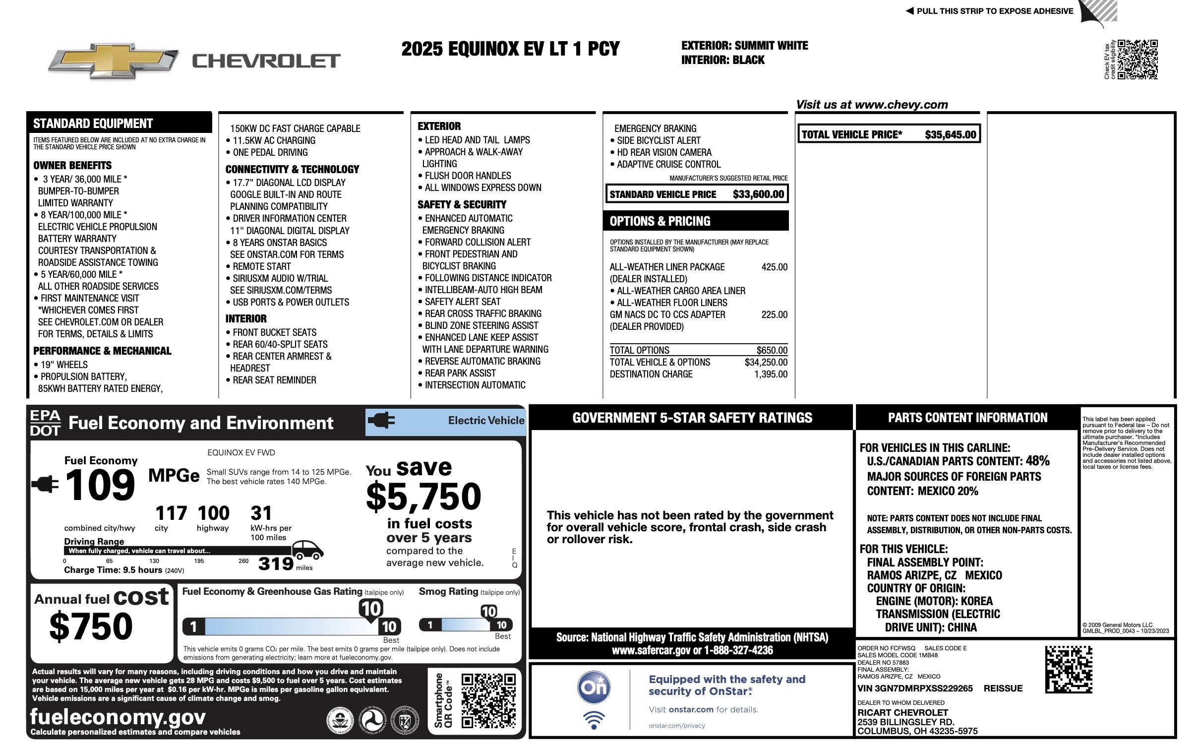 Used 2025 Chevrolet Equinox EV LT image 4