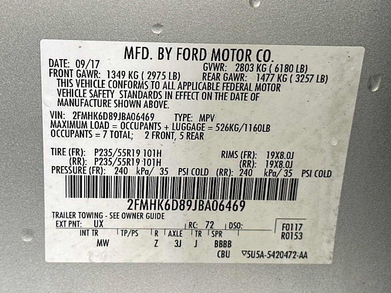 Used 2018 Ford Flex Limited AWD/4WD image 35