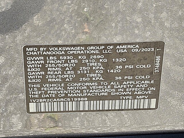 Used 2024 Volkswagen Atlas SEL AWD/4WD image 28