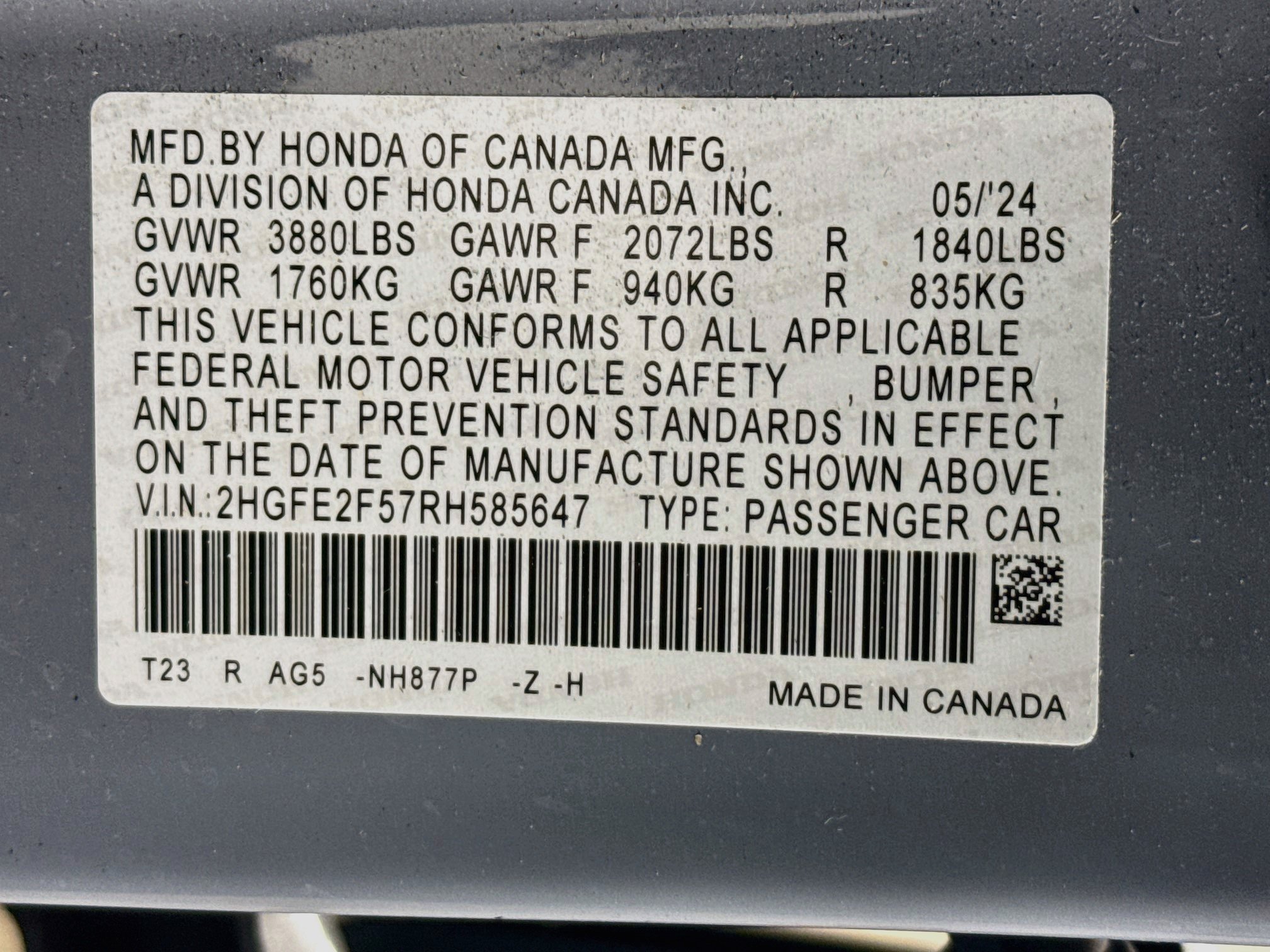 Used 2024 Honda Civic Sport image 36