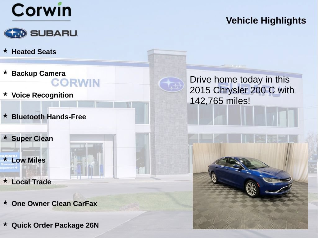 Used 2015 Chrysler 200 C AWD/4WD image 6