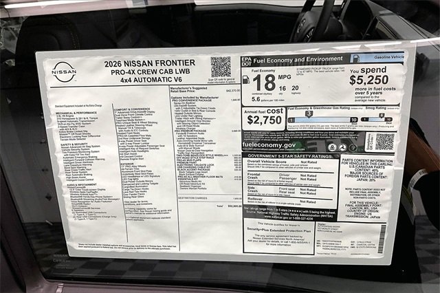 New 2026 Nissan Frontier PRO-4X image 40