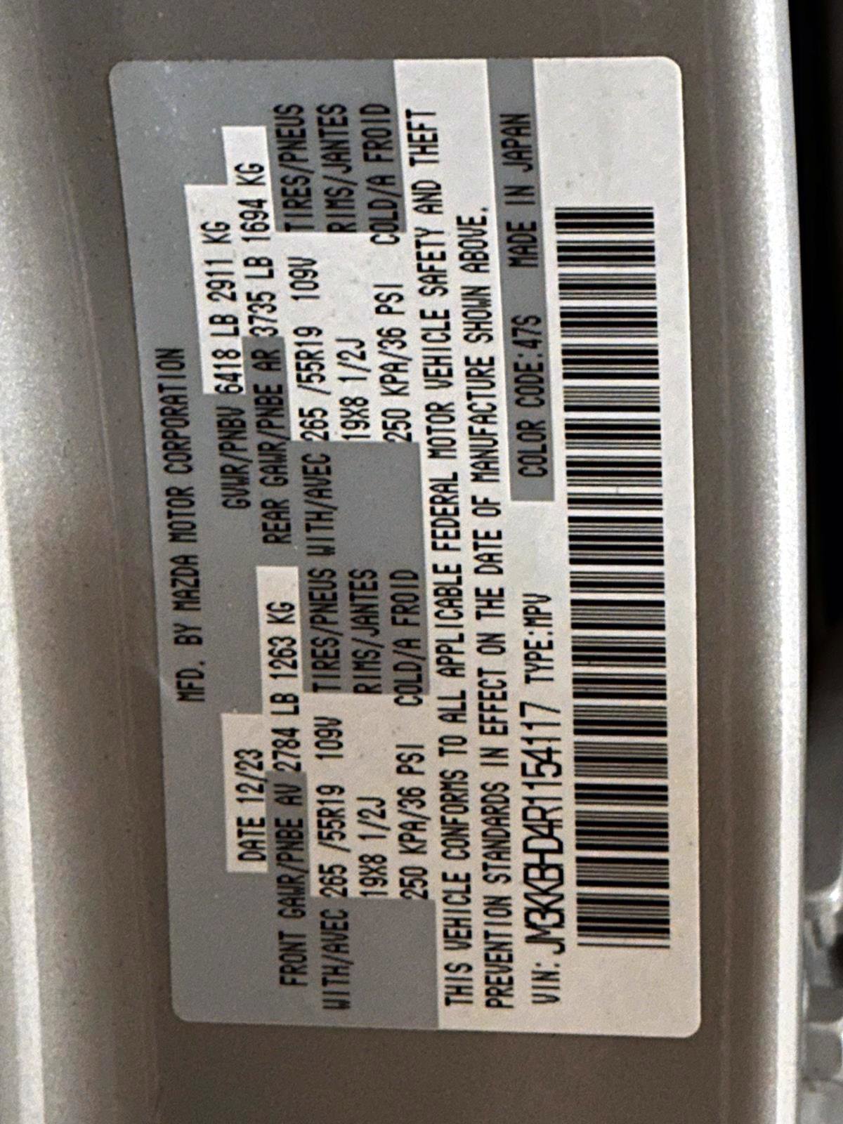 Used 2024 MAZDA CX-90 3.3 Turbo w/ Preferred Package image 30