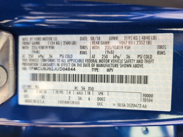 Certified 2018 Ford Escape Titanium w/ Ford Safe & Smart Package AWD/4WD image 26