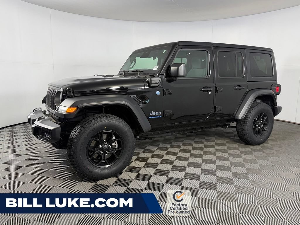 Certified 2025 Jeep Wrangler Unlimited Sport S 4xe w/ Convenience Group