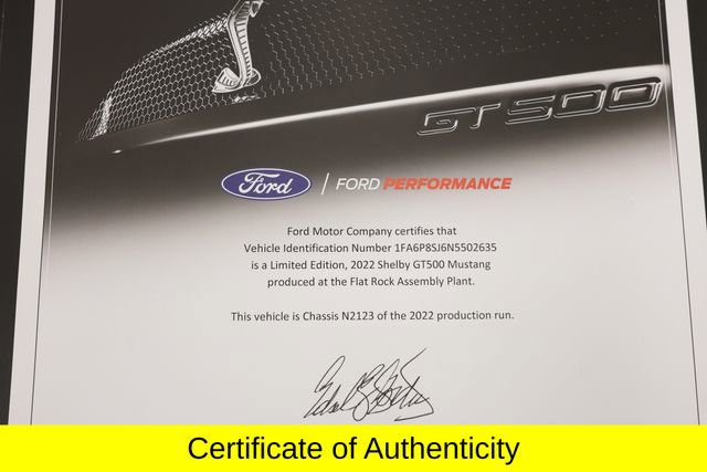 Used 2022 Ford Mustang Shelby GT500 w/ Carbon Fiber Track Pack RWD image 49