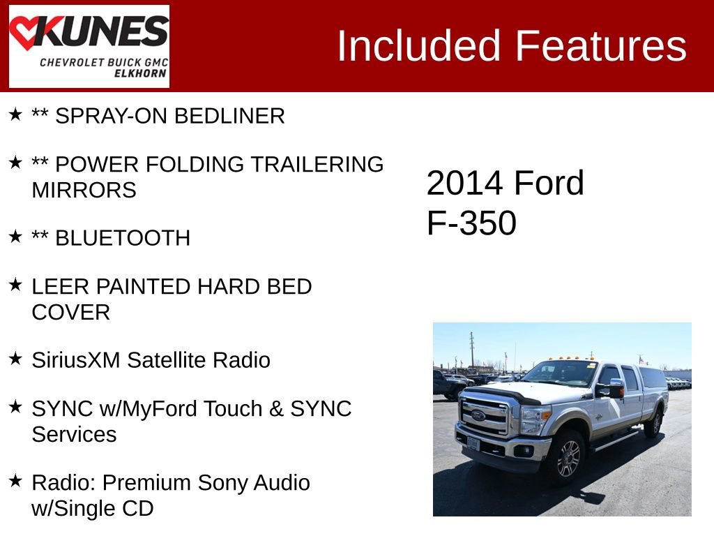 Used 2014 Ford F350 Lariat w/ Chrome Package AWD/4WD image 3