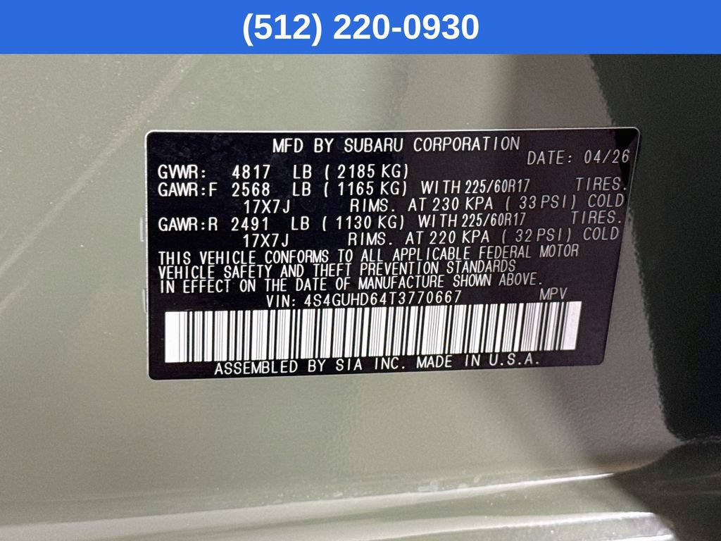 Certified 2026 Subaru Crosstrek 2.5i Premium AWD/4WD image 41