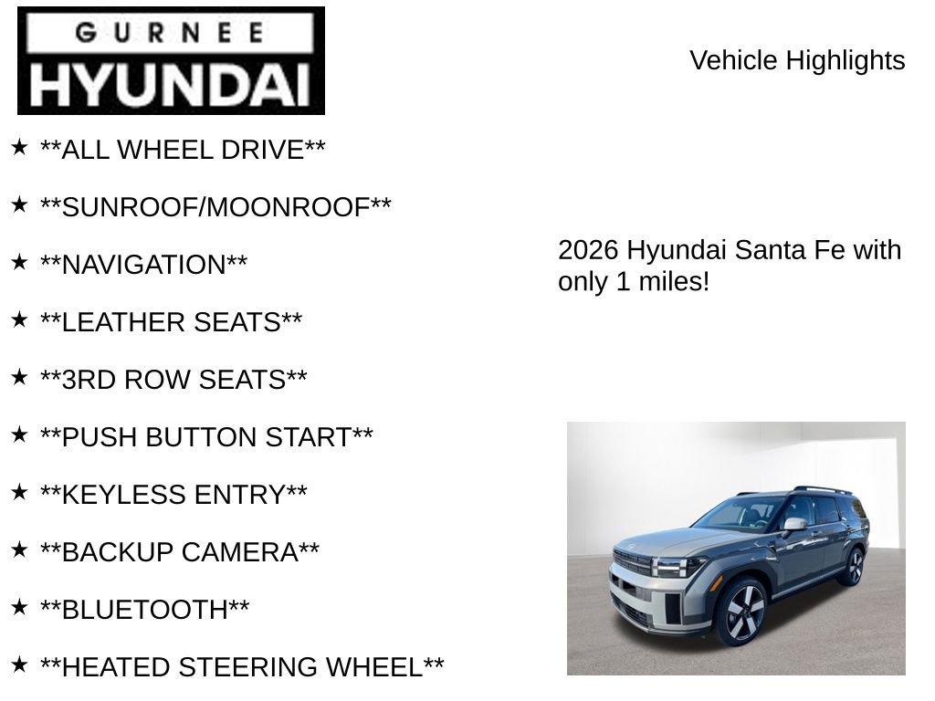 New 2026 Hyundai Santa Fe Limited AWD/4WD image 9