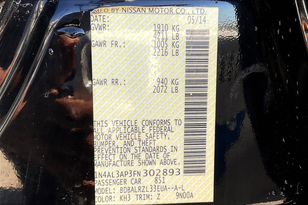 Used 2015 Nissan Altima 2.5 SL w/ Moonroof Package image 32