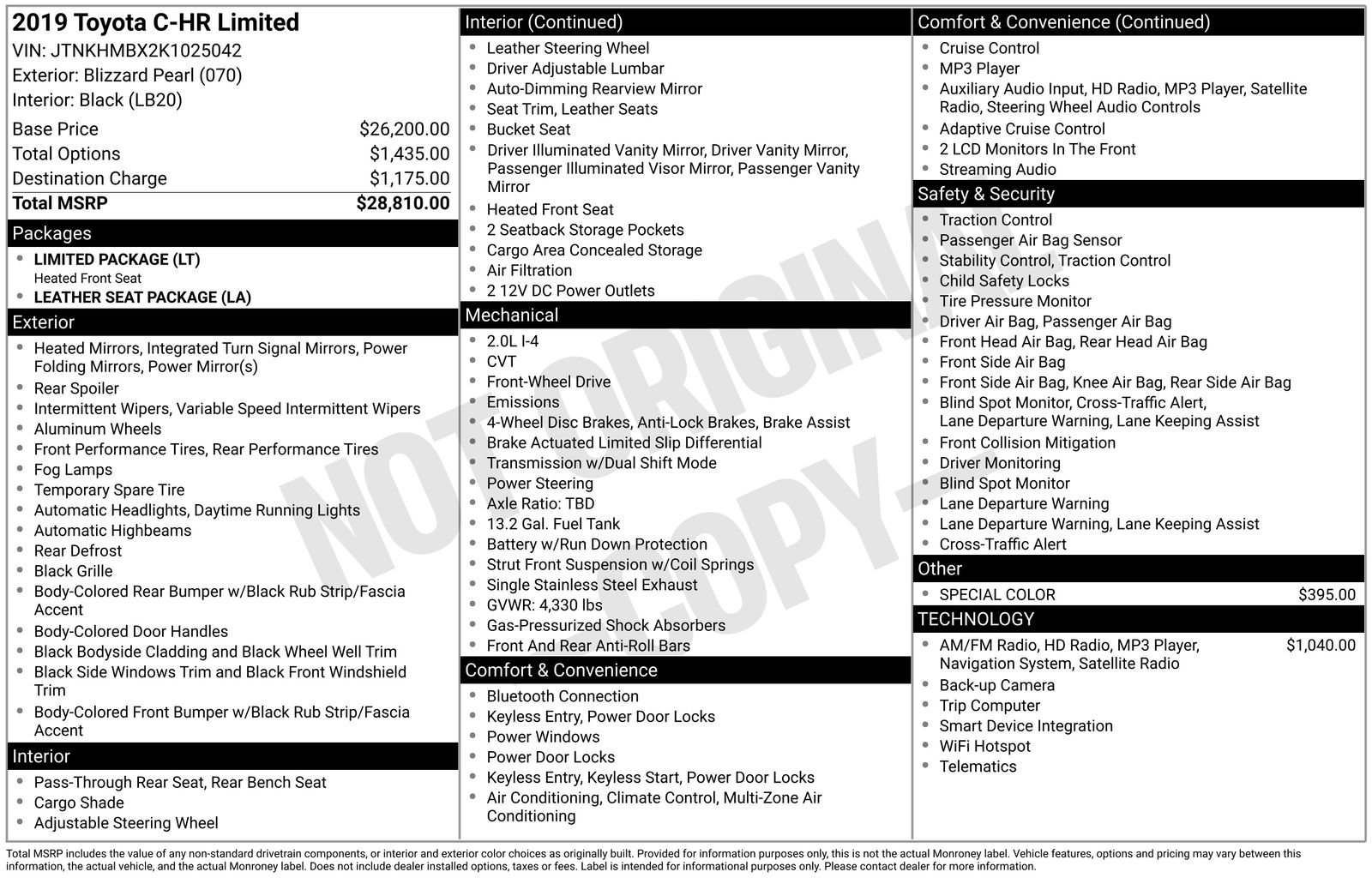 Used 2019 Toyota C-HR Limited image 37